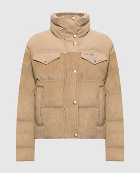 Mackage Бежевий вельветовий пуховик Brigit BRIGITCDYw