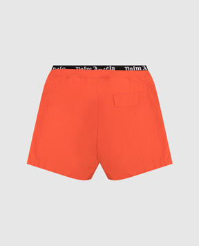 Palm Angels Дитячі помаранчеві шорти для плавання PBFD005S26FAB001