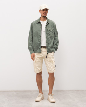 C.P. Company Metropolis Біла футболка з принтом LTS058A006370W