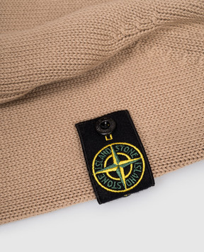 Stone Island Дитячий бежевий светр з патчем логотипа K2S165100019S01A268