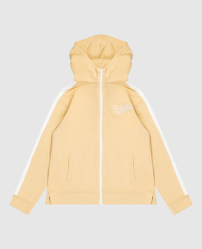 Dolce&Gabbana Дитяча жовта спортивна куртка з фактурним логотипом L4JWNOG7PWP812+