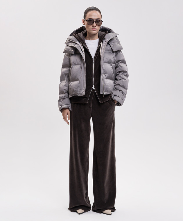 Be Florence Серый пуховик BE2616 изображение 2