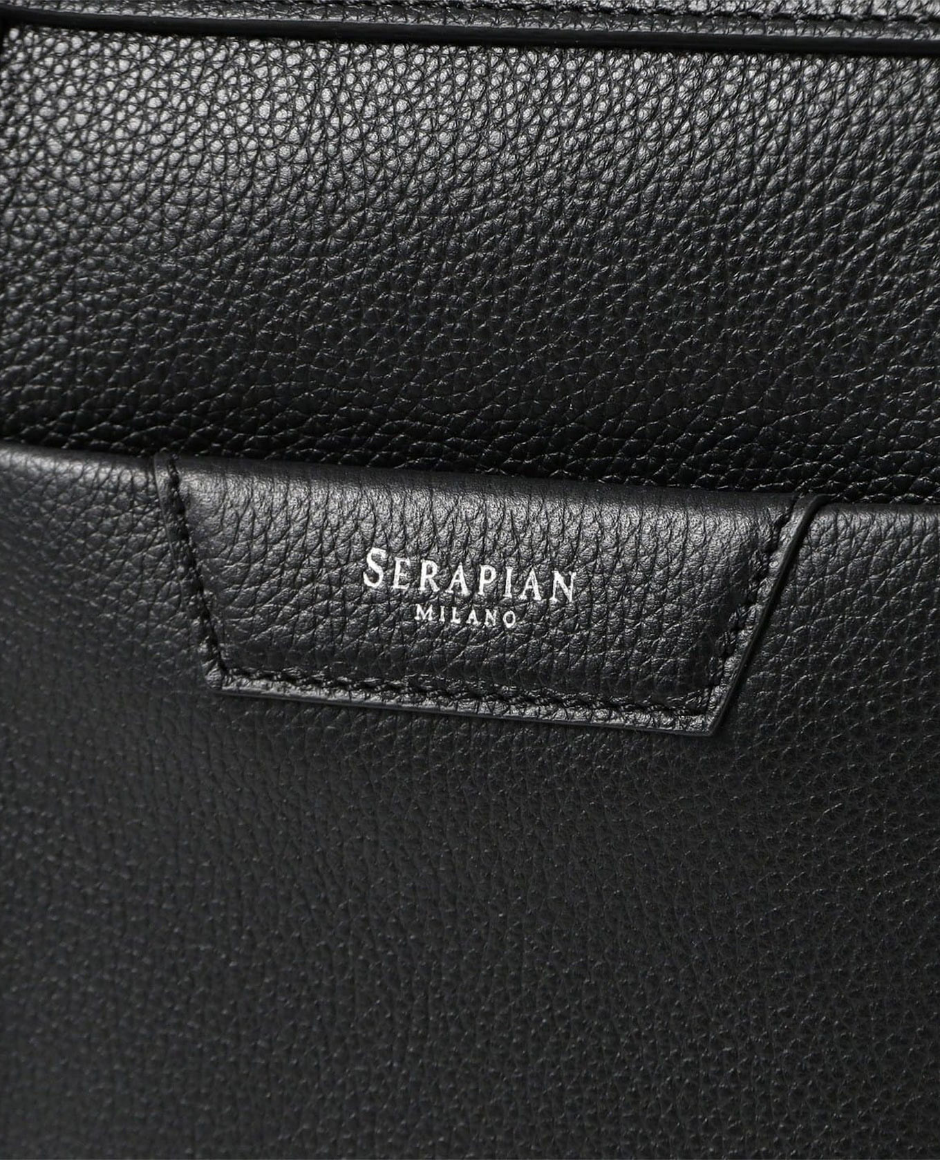 Serapian Черный кожаный портфель SRCMOMLL738642A001 изображение 6