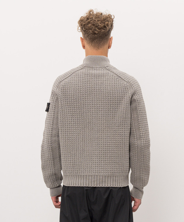 Stone Island Серый кардиган L2S155100034S00TC изображение 4