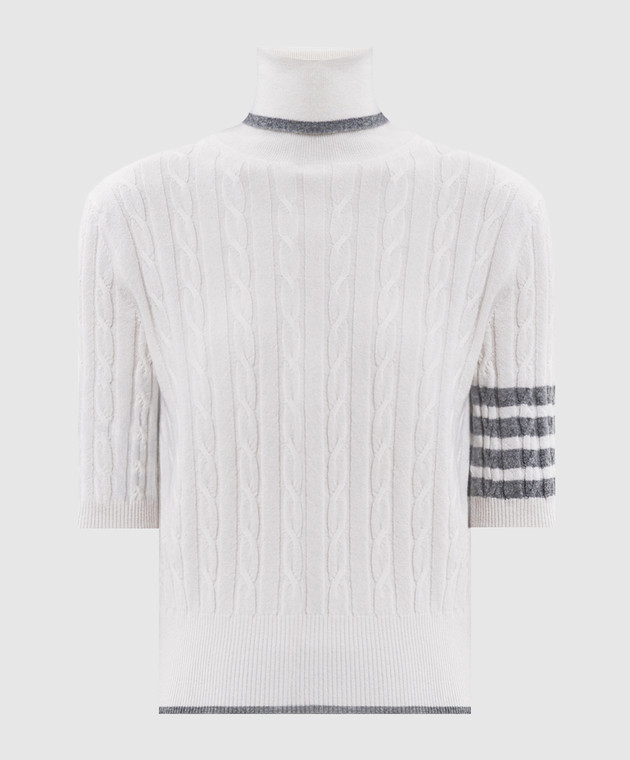 Thom Browne Топ цвета айвори из кашемира FKA532AY2022