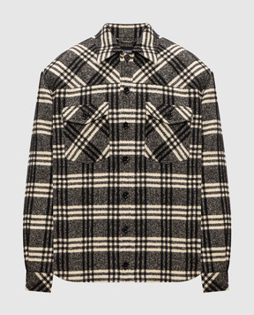 Dolce&Gabbana Куртка в стиле рубашки с шерстью в узор G9CKYTFQZAK