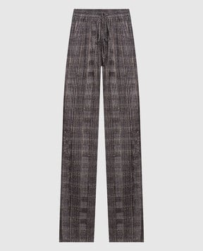 Ermanno Scervino Брюки в клетку с кристаллами D492P353CTXHF