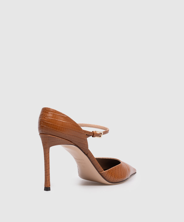 Tom Ford Коричневі шкіряні туфлі Vertigo Mary Jane W3895LCL381P зображення 3