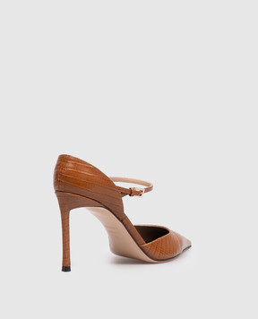 Tom Ford Коричневые кожаные туфли Vertigo Mary Jane W3895LCL381P