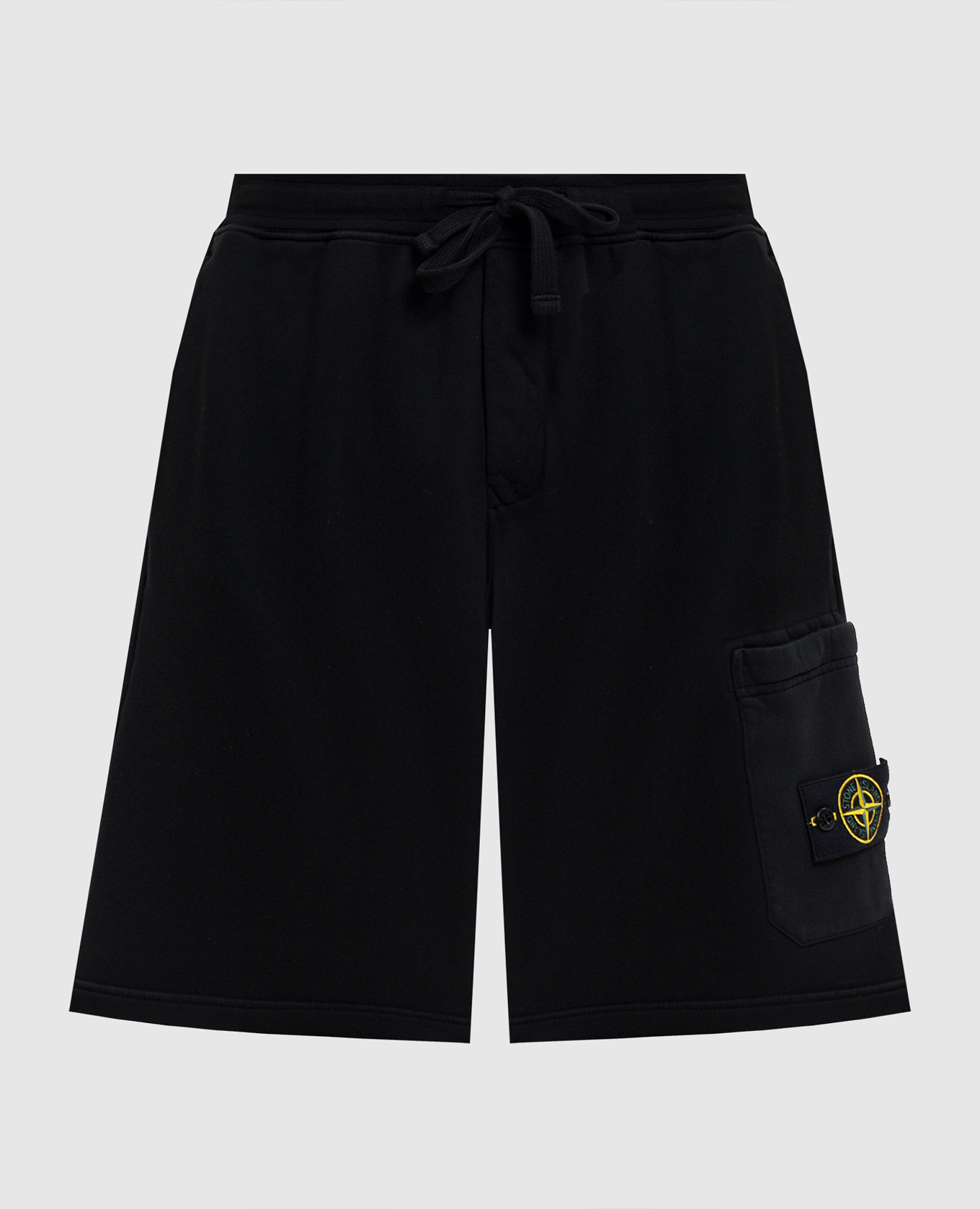 Черные шорты с логотип патч