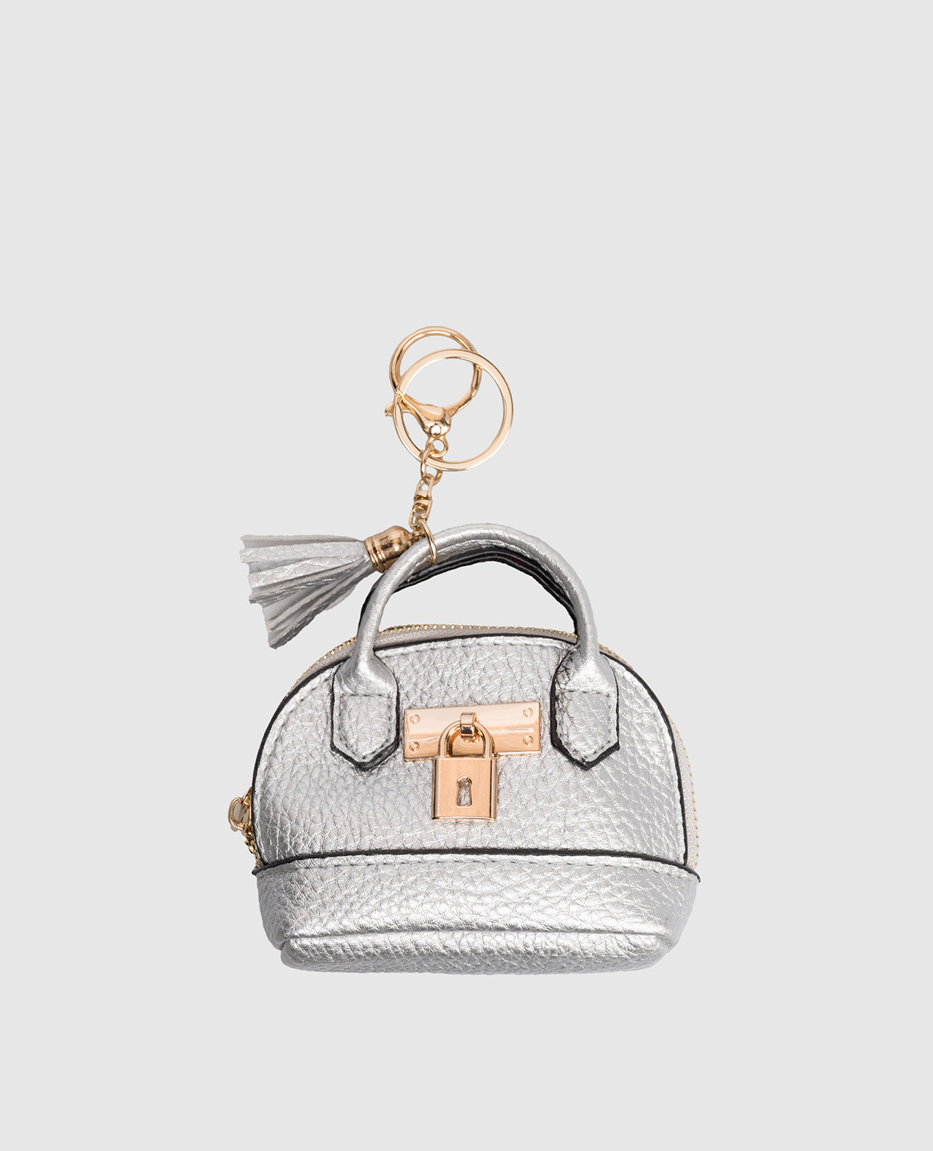 

Серебристый брелок в виде сумки, Брелоки