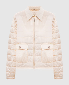 Twinset Бежева куртка з логотипом 261TP2321