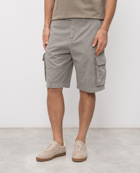 Brunello Cucinelli Шорты карго цвета хаки M252DL0510