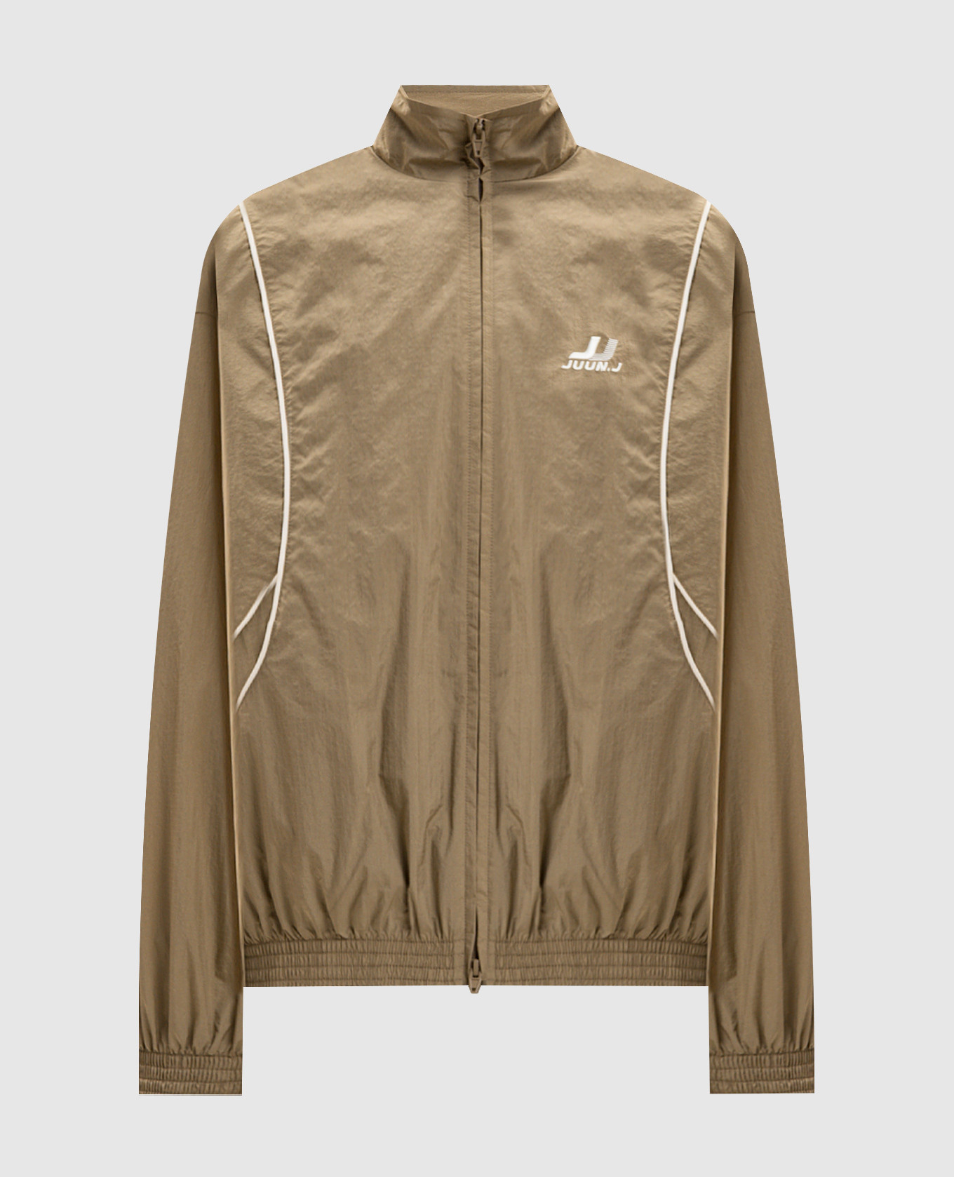 Спортивная куртка цвета хаки с логотипом