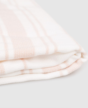 L'Appartement Білий рушник в смужку ONESIDEHANDTOWEL