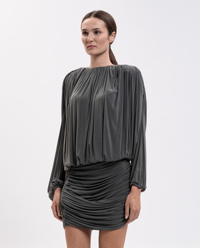 Magda Butrym Зелена сукня міні з драпіруванням DRESS07166926