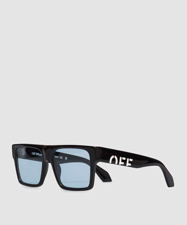 Off-White Черные солнцезащитные очки Casper OW1034104056 изображение 3