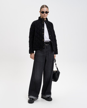 Max Mara Біла футболка Gattoni з монограмою логотипа GATTONI