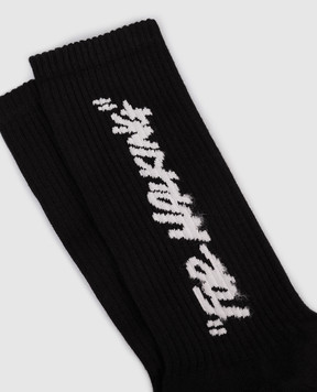 Off-White Черные носки For walking OMRA085F25KNI002