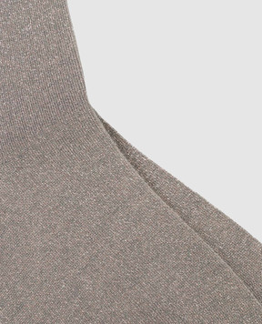 Brunello Cucinelli Серые носки с кашемиром и шелком M41945019