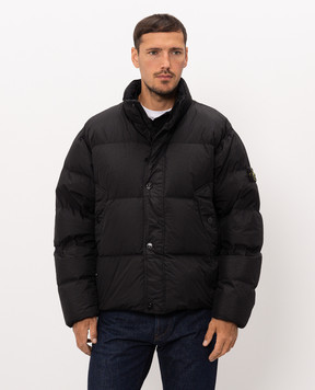 Stone Island Черный пуховик с логотип патч L2S154100109S0A23