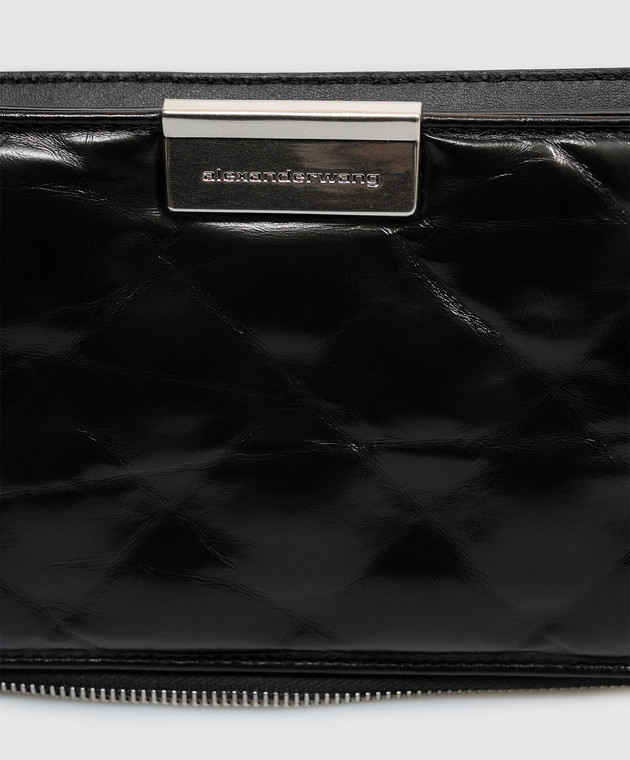 Alexander Wang Чорний шкіряний клатч SIREN 20426P73L зображення 4