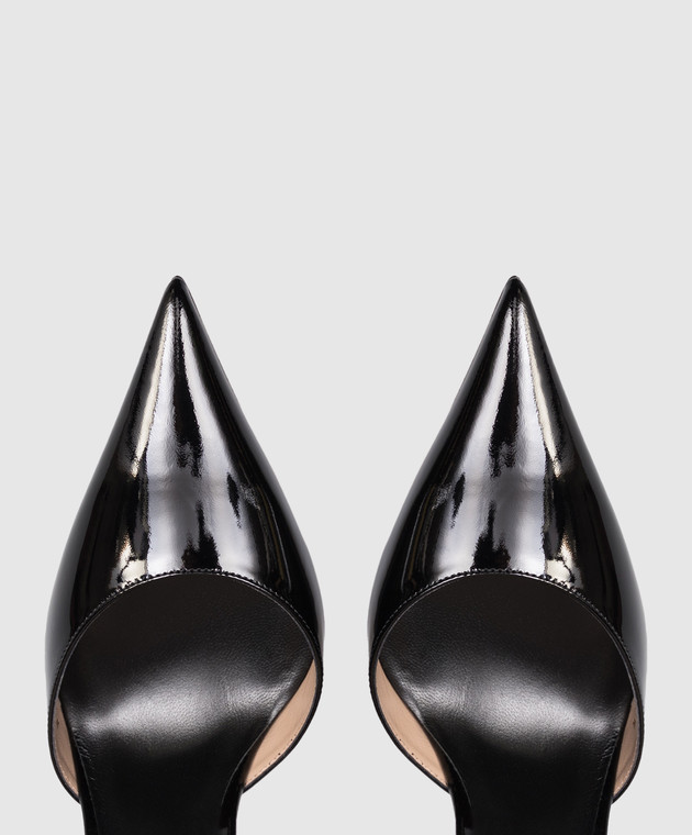 Tom Ford Черные кожаные лакированные босоножки VERTIGO W3849LCL072P изображение 4