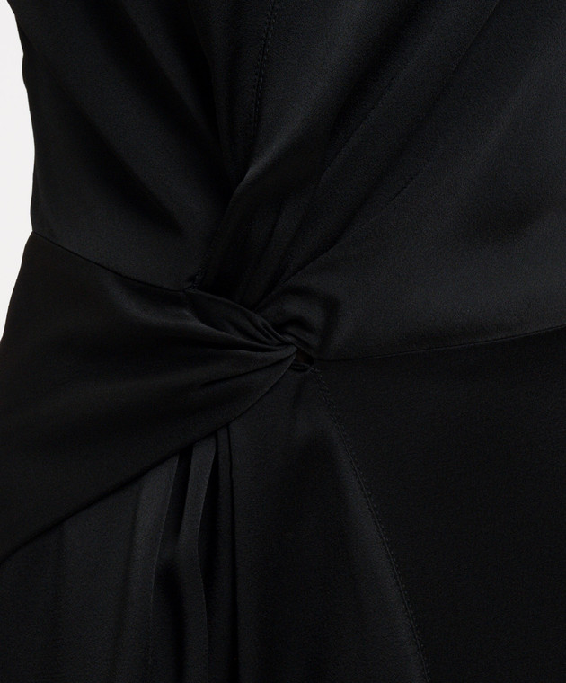 Victoria Beckham Чорна сукня міді Aria 1226WDR007292D зображення 4