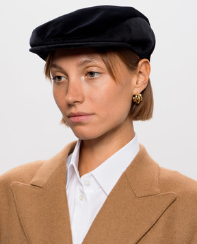 Dolce&Gabbana Чорне оксамитове кепі FH473AFUVG7