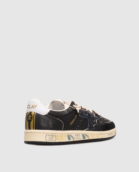 Premiata Черные кожаные кроссовки BSKT CLAY BSKTCLAD6924