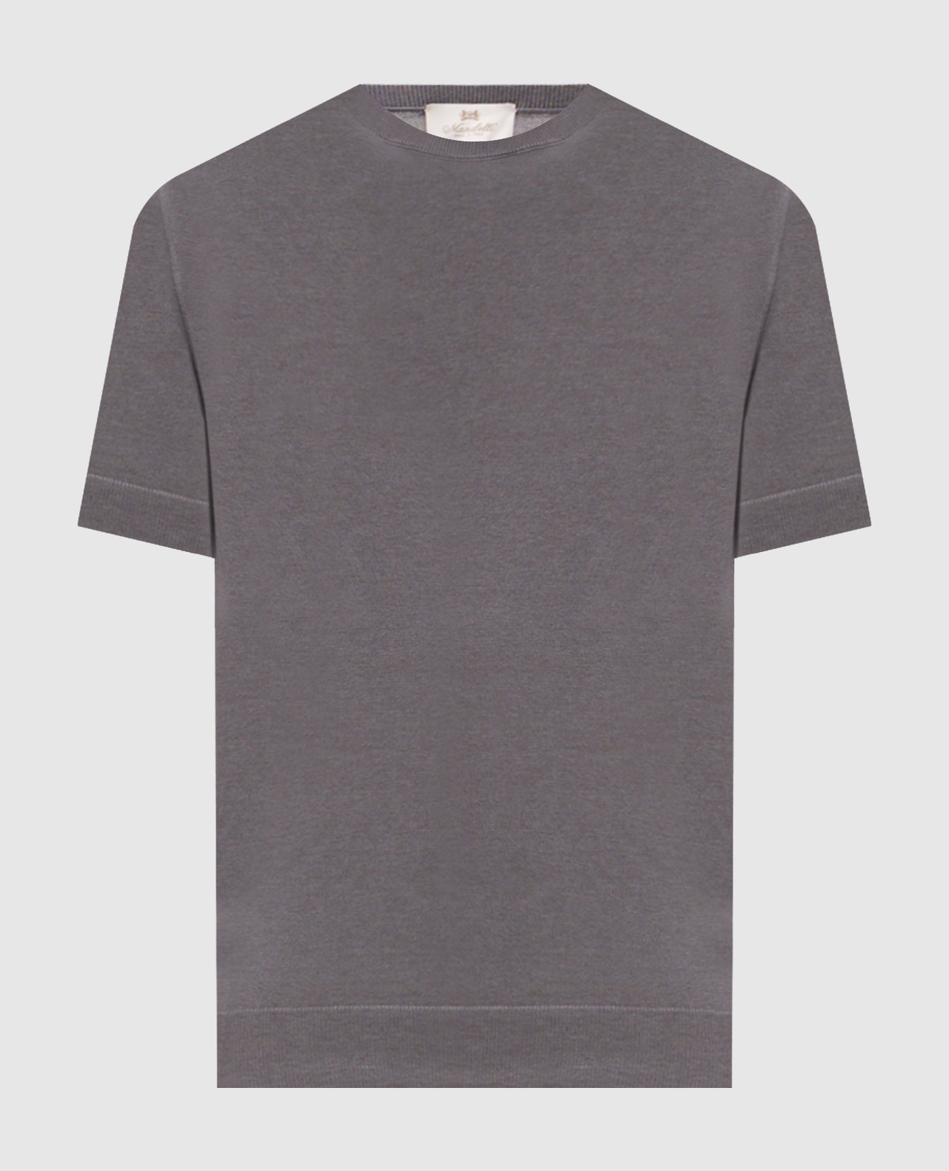 Серая футболка с шелком