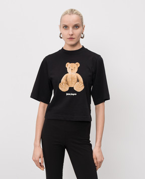 Palm Angels Чорна футболка Bear PWAA079S26JER006