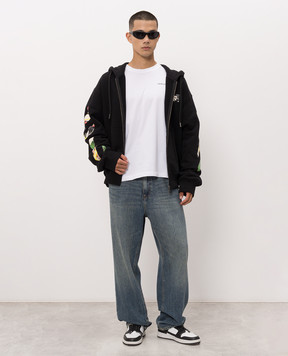 Off-White Біла футболка з принтом Logo 44MAA16MF26J00L