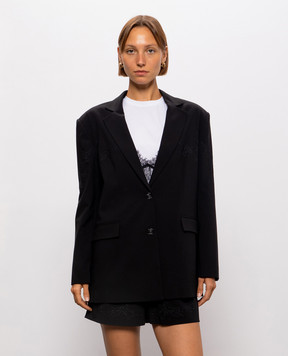Twinset Черный жакет с вышивкой 262AQ2011