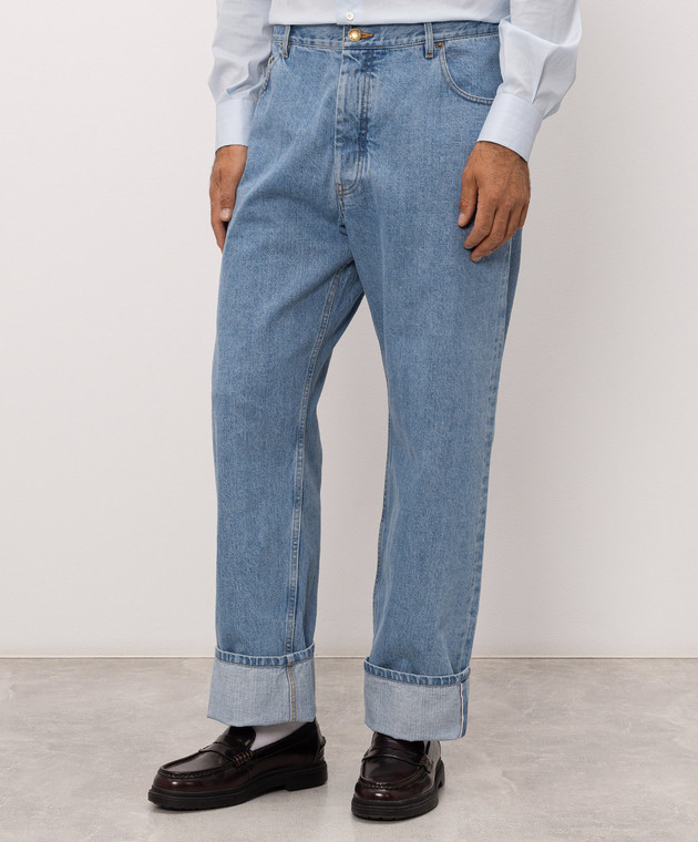Thom Browne Голубые джинсы MTU345SF1215 изображение 3