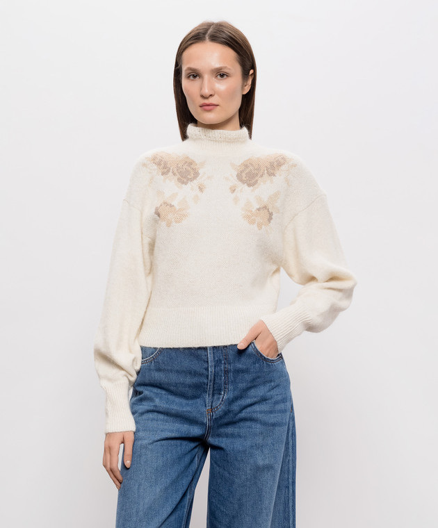 Twinset Свитер цвета айвори 262TT3341 изображение 3