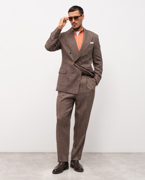 Brunello Cucinelli Оранжевый кардиган M2900106