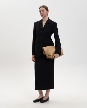 The Row Чорний жакет з вовни Fontana 10475W2893