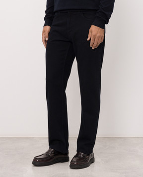Trussardi Темно-синие джинсы с патчем P417H304983NMJ380D20