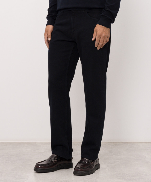 Trussardi Темно-сині джинси з патчем P417H304983NMJ380D20 зображення 3