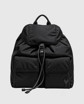 Ami Paris Черный рюкзак Marcel ULL757AW0001