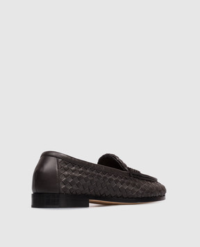 Bottega Veneta Коричневі шкіряні лофери Silenzio 867565V2ED0