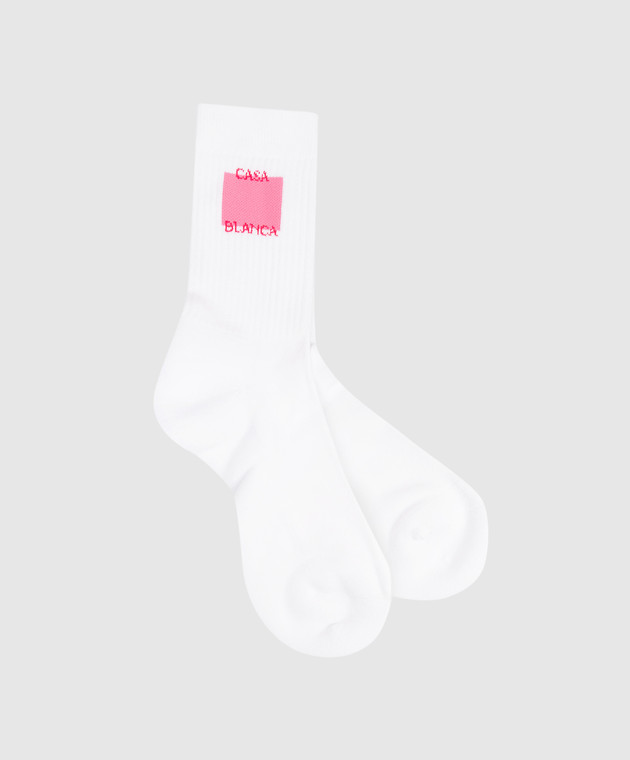 Casablanca Білі шкарпетки Rose Shadow ASS26ACC01002 зображення 2
