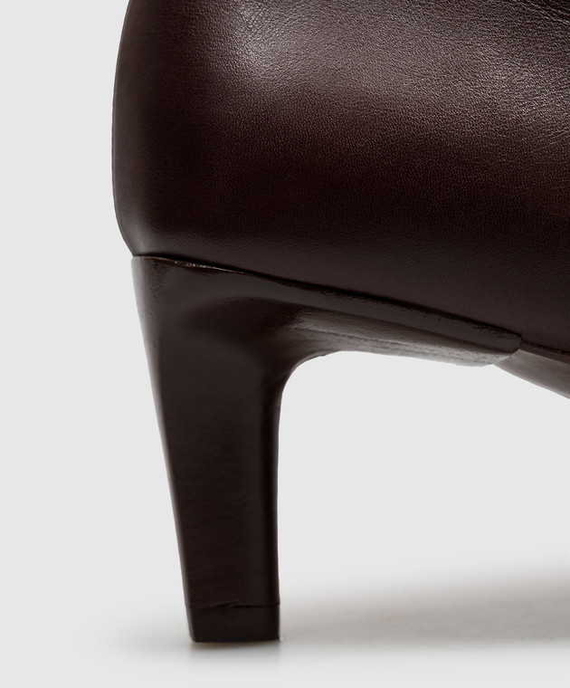 Officine Creative Бордові шкіряні ботильйони Flore FLORE012WRED зображення 5