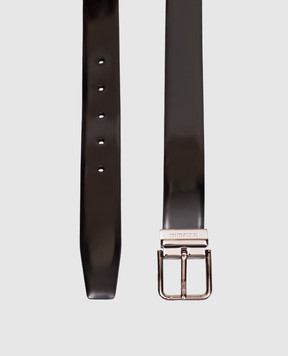 Dolce&Gabbana Черный кожаный глянцевый ремень BC4703AI935