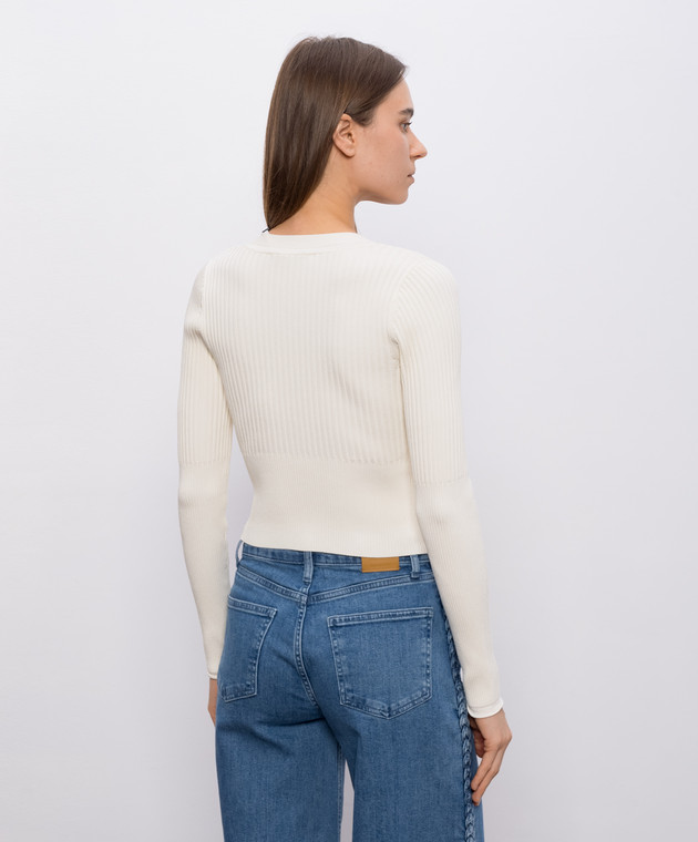 Simkhai Бежевый кардиган Ailany в рубчик 2246003K изображение 4