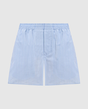 Ami Paris Блакитні шорти в смужку USO806CO0219