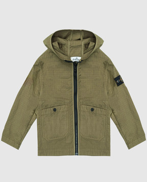 Stone Island Детская зеленая куртка с патчем логотипа L1S164100006S006368