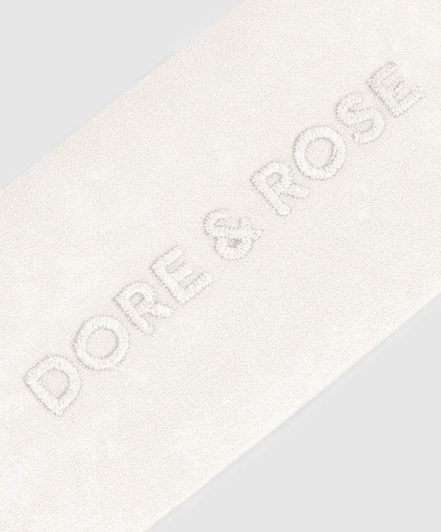 Dore & Rose Бежева пов'язка на голову із шовку SILKHEADBAND зображення 2