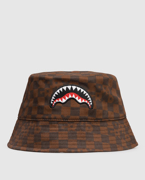 Sprayground Дитяча коричнева панама в клітинку SP14998BRW